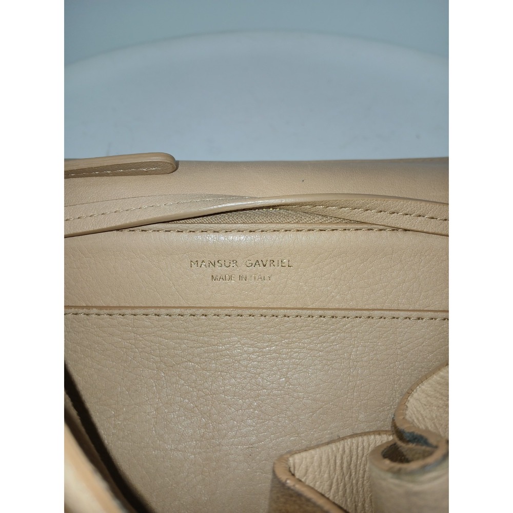 MANSUR GAVRIEL Tan Leather Buttery Soft Purse Handbag Bag Backpack A133 - Picture 10 of 10